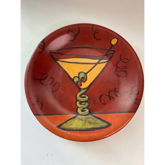 Carol Altman Art in Motion salad plates Certified International, set of 3 - Picture 6 of 9